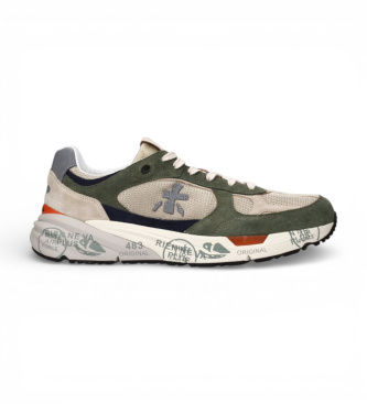 Premiatatil mænd. MASE Sneakers i læder Mase 8015 grøn (41), Fast, Blonder, Casual