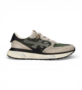 Premiatatil kvinder. LAURYN Sneakers i læder Lauryn 8185 grøn (36), Fast, Blonder, Casual
