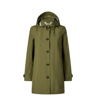 Save The Ducktil kvinder. D42250W-GRIN20 April grøn frakke (L), Casual, Polyester, Lange ærmer