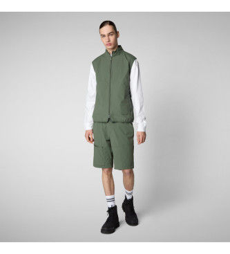 Save The Ducktil mænd. D82206M-POPE20 Vesten Broderick grøn (L), Casual, Bæredygtig, Genanvendt nylon