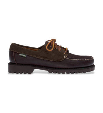 Sebagotil mænd. 77123CW Brune Askook-mokkasiner i læder (42), Fast, 1-3 cm, Blonder, Casual, Klassisk