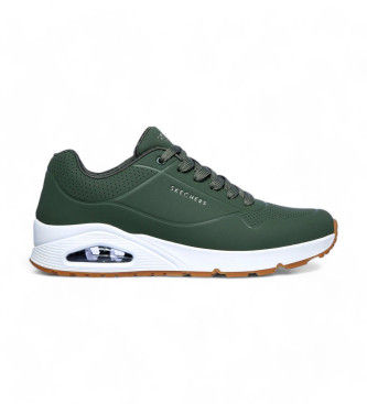 Skecherstil mænd. 52458 Træningssko Uno Stand On Air grøn (41), Fast, Blonder, Casual