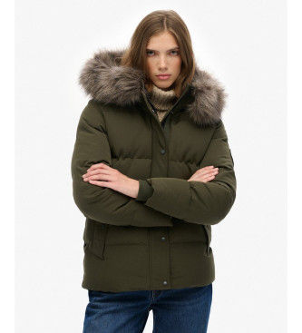 Superdrytil kvinder. W5011929A Frakke Everest Five Baffle grøn (M), Casual, Genanvendt polister, Bæredygtig