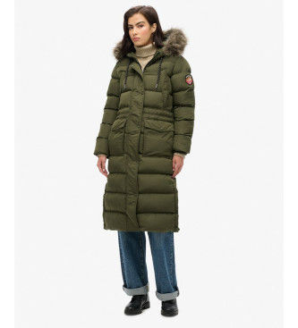 Superdrytil kvinder. W5011788A Everest Foux grøn frakke (S), Casual, Genanvendt polister, Bæredygtig