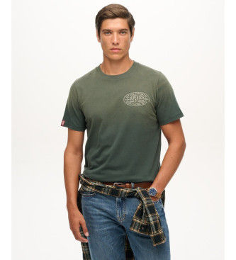Superdrytil mænd. M1012241A Lofi T-shirt grøn (S), Casual, Bomuld, Korte ærmer