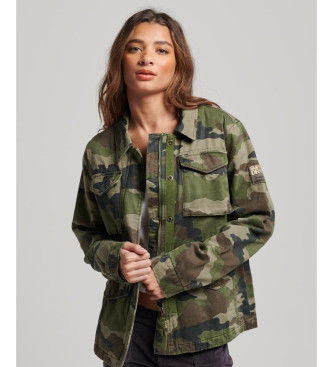 Superdrytil kvinder. W5011544A Militærjakke M65 grøn (L), Casual, Bomuld