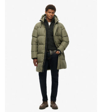 Superdrytil mænd. M5011917A Sportsfrakke Quiltet grøn (XXL), Casual, Genanvendt polister, Bæredygtig
