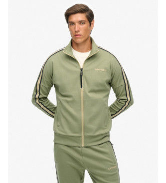 Superdrytil mænd. M2014312A Tech Cult Loose Track Jacket grøn (XXL), Casual, Bomuld