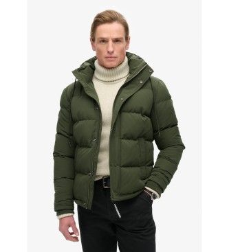 Superdrytil mænd. M5011743A Everest quiltet jakke med hætte, grøn (XXL), Casual, Genanvendt polister, Bæredygtig