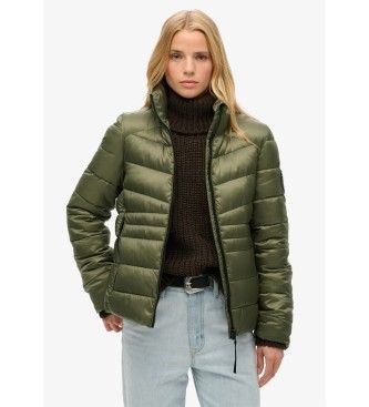 Superdrytil kvinder. W5011821A Quiltet jakke Fuji-grøn (L), Casual, Genanvendt polister, Bæredygtig
