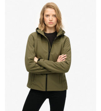 Superdrytil kvinder. W5012030A Klassisk Trekker-jakke grøn (S), Casual, Polyester