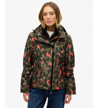 Superdrytil kvinder. W5011850A Windbreaker-jakke grøn (XL), Casual, Camouflage, Polyester
