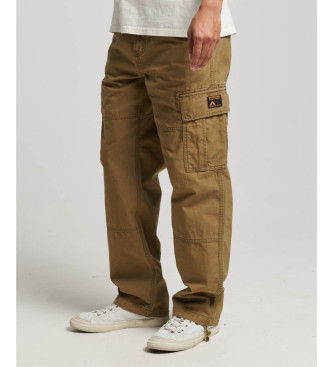 Superdrytil mænd. M7011029A Løse cargo-bukser i grøn (29/32), Casual, Bomuld