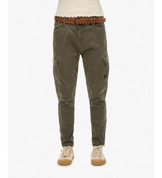 Superdrytil kvinder. W7010925A Cargo bukser skinny grøn (34/28), Casual, Bomuld