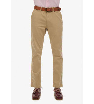 Superdrytil mænd. M7011022A Brune slim fit chino-bukser (36/32), Casual, Bomuld