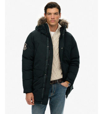 Superdrytil mænd. M5011929A Everest Faux Fur Parka mørkegrøn (XXL), Casual, Polyester
