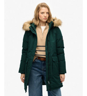 Superdrytil kvinder. W5011786A Everest Parka grøn (S), Casual, Genanvendt polister, Bæredygtig