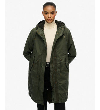 Superdrytil kvinder. W5011939A Military Borg Fishtail Parka grøn (XS), Casual, Bomuld