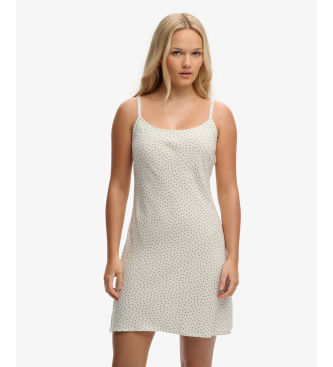 Superdrytil kvinder. W8012118A Printet cami-kjole grøn (S), Casual, Viscose, Uden ærmer/stropper