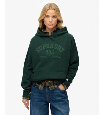 Superdrytil kvinder. W2012452A Sudadera Athletic Essentials Relax grøn (L), Casual, Bomuld