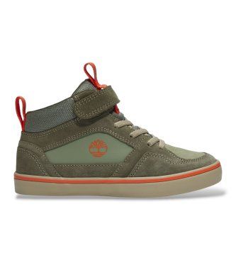 Timberlandunisex til børn. TB0A6FN7APJ1 Stone Jump-sko i læder, grønne (31), Fast, Blonder, Velcro, Casual, børnetøj