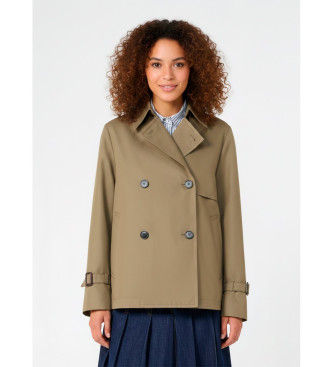 Weekend Max Maratil kvinder. 2615021051600 Wkdbiglia grønlig brun gabardine (48), Casual, Bomuld