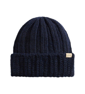 Woolrichtil kvinder. CFWWAC0196FRUF0766 Navy Chunky Hat (M), Casual, Bomuld, Blå