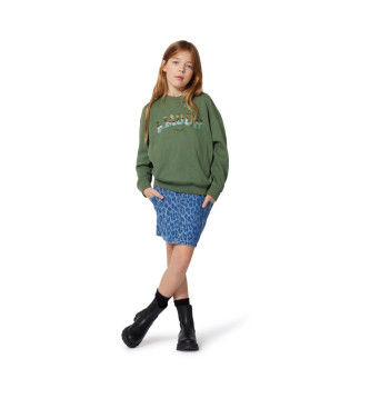 Zadig & Voltairetil piger. X60433 Sweatshirt Rock grøn (14Y= 162cm), Casual, Bomuld, børnetøj