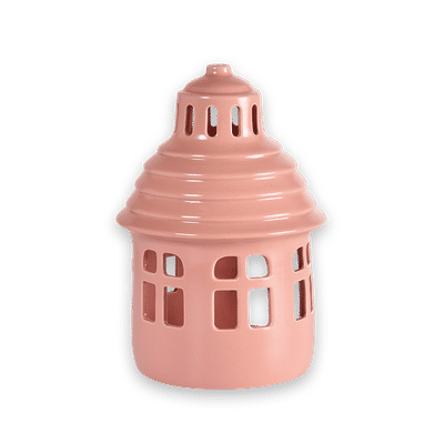 Lighthouses lyslykt 17 cm, rosa