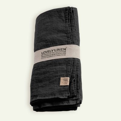 Lovely Linen Lovely duk 145 x 250 cm, Dark Grey