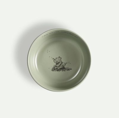 Ole Brumm skål Now 15 cm, Grønn