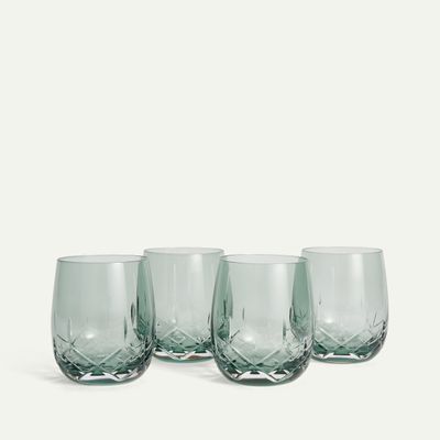 Crown vannglass 30 cl 4-pk, Grønn