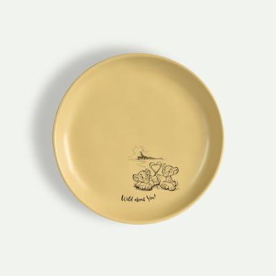 Løvenes konge asjett Wild 20 cm, Solgul