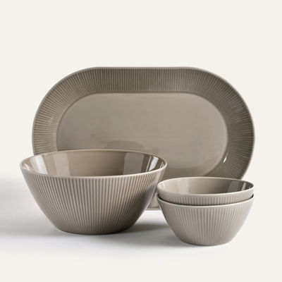 Nordic Dawn Serveringssett 4 deler, Bark