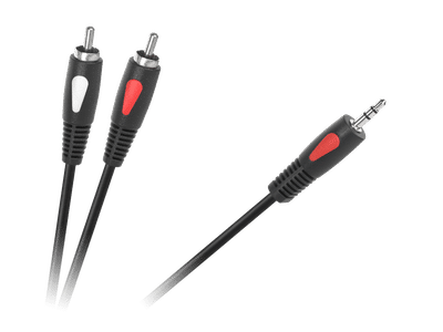 Äänikaapeli, minijack, cinch, 1,8 m, Jack 3,5 mm - 2 RCA, Cabletech Eco-Line