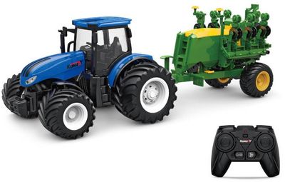 Fjärrstyrd traktor med släp 1:24 Alloy 2.4G
