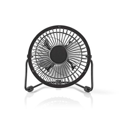 Nedis Pöytätuuletin | USB Virta | Halkaisija: 100 mm | 3 W | 1 nopeusasetus | Musta