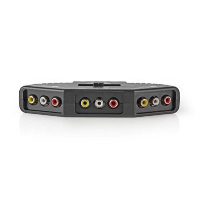 Nedis Composite Video Switch | 3-Port port(s) | Inngang for lyd-/video-/datatilkoblinger: 3x Composite Video (RWY) | Utgang for lyd-/video-/datatilkob