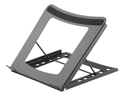 DELTACO Office, Foldable Laptop/Tablet Stand,5 positions