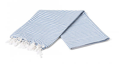 Lord Nelson Victory Hamam Medbo Badehåndkle, Blå, 90x150 cm