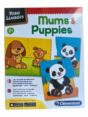 Clementoni Young Learners Mums & Puppies, norsk og dansk sprog