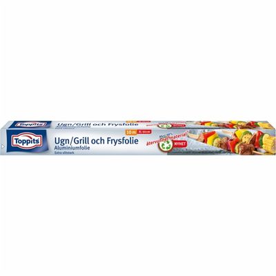 Toppits Ovn-, grill- og frysefolie 44cmX10m (Merk 12stk DFP)