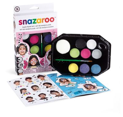 Snazaroo Ansiktsmaling 10 deler + hefte
