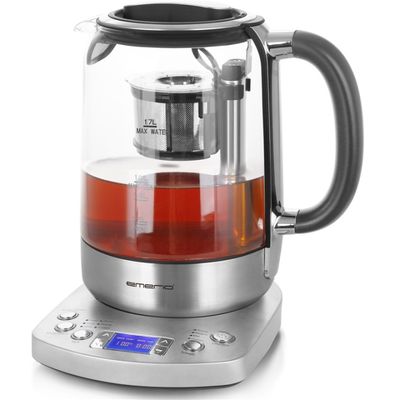 Emerio Vann/te-koker 1,7l Glass Temp
