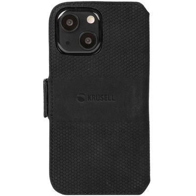 Krusell Telefonpung i læder iPhone 13 Sort