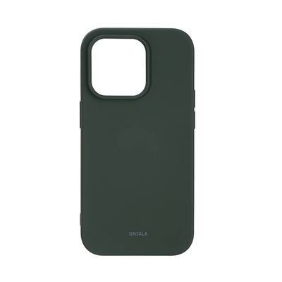 Onsala Mobildeksel Silikon Olive Green - iPhone 14 Pro