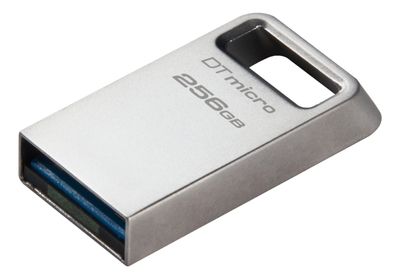 Kingston DataTraveler micro USB-minne, 256 GB, sølv