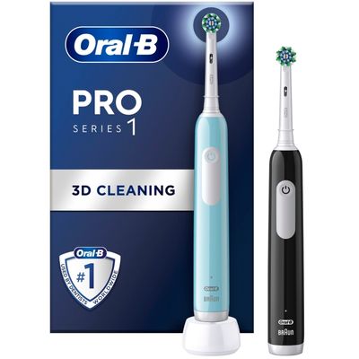 Oral B Elektrisk tannbørste Pro1 Duo Svart / Turkis