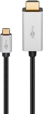 Goobay USB-C™ til HDMI™-adapterkabel, 3 m USB-C™-kontakt > HDMI™-kontakt (type A)