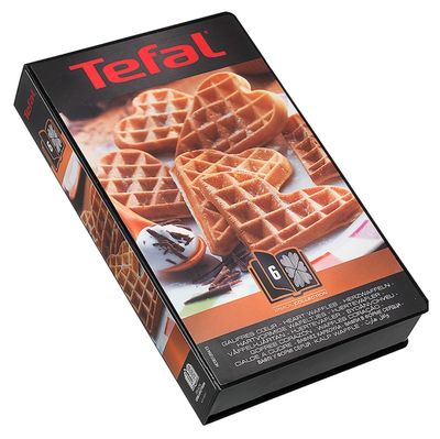 Tefal Snack Collection stekebrett: 6 hjertevafler